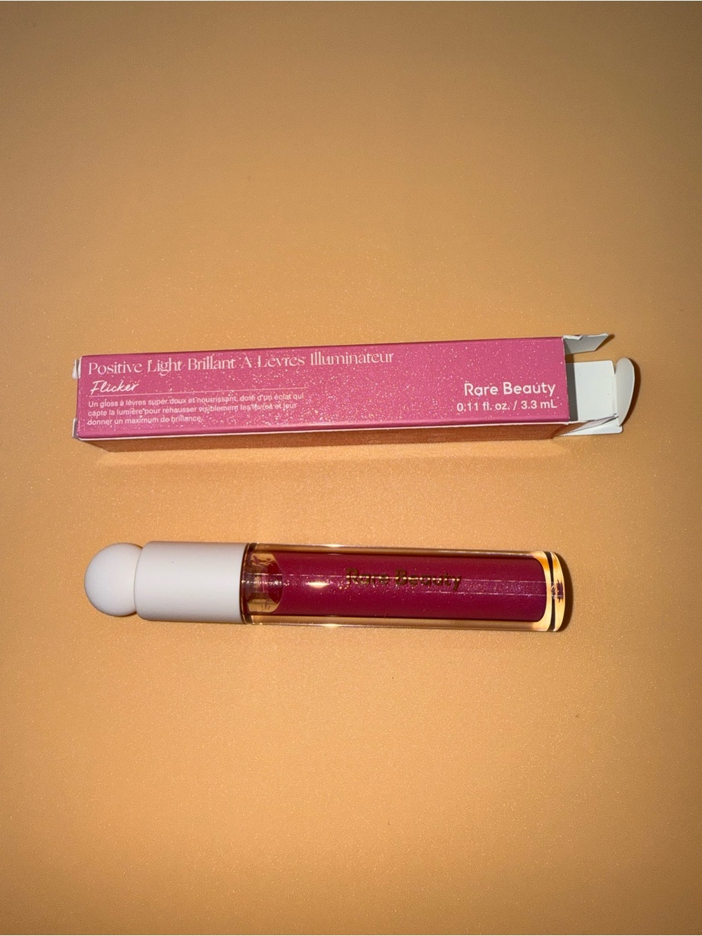 Rare Beauty Positive Light Lip Tint Flicker - Shimmery Pink